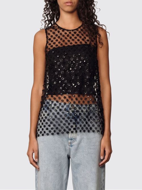 Top Woman color Black