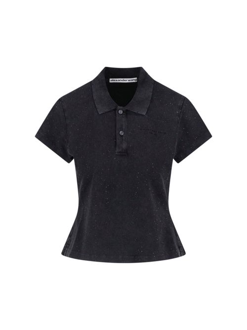 Women's Cotton Polo Top with Stretch Collar