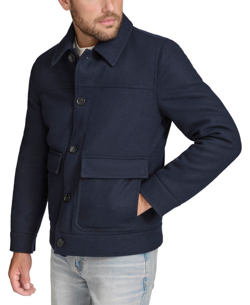 Men's Warwick Twill Chore Shirt Jacket - Navy