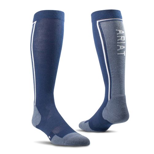 TEK Winter Slimline Socks in Blue Navy, Size OS