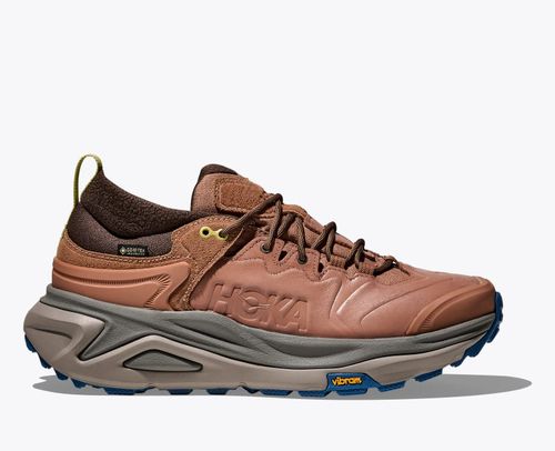 HOKA Men's Kaha 3 Low GTX Shoes in Maple/Gravel