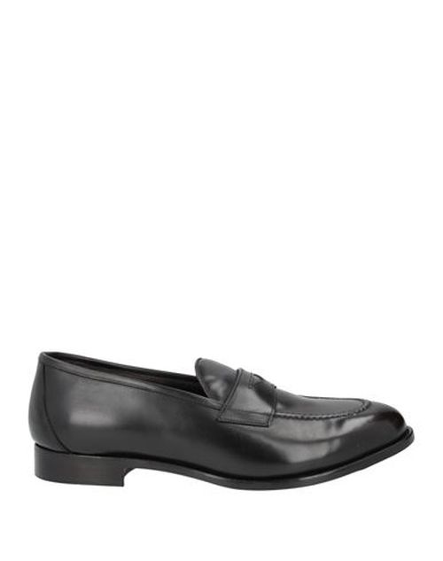 Man Loafers Black Size 10 Leather