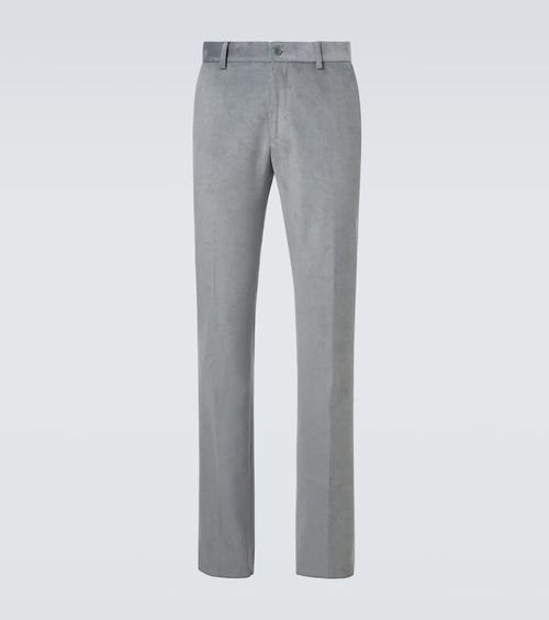 Cotton straight pants