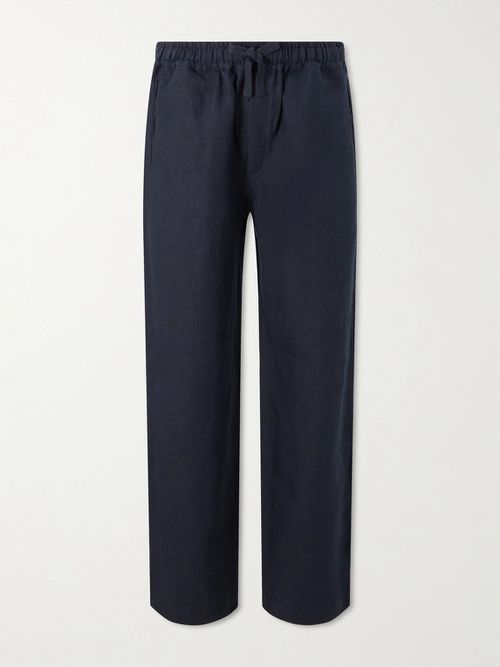 Straight-Leg Linen Trousers