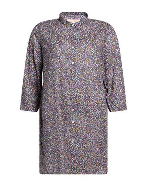 Woman Shirt Slate blue Size 6 Cotton