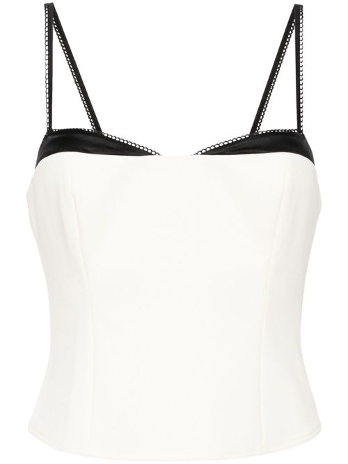 Melanie sweetheart neck top - Neutrals