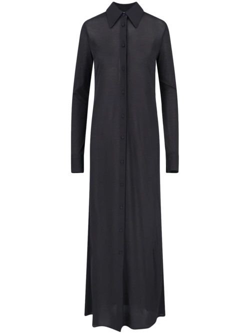 Maxi shirt dress - Black