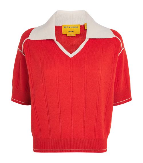 Guest In Residence Cashmere Pele Polo Shirt