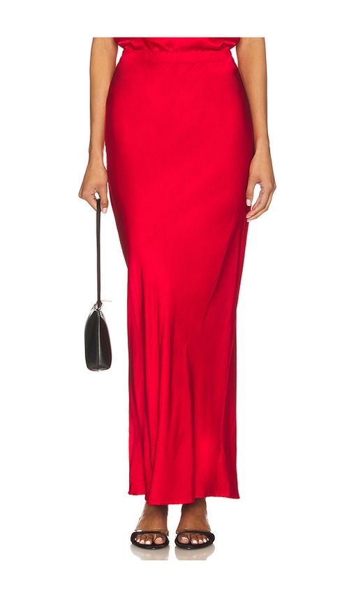 Bobi Midi Bias Cut Skirt in Pepper. M also in L, S