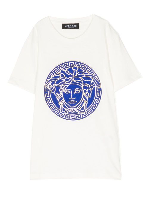 Medusa Head-print short-sleeved T-shirt - White