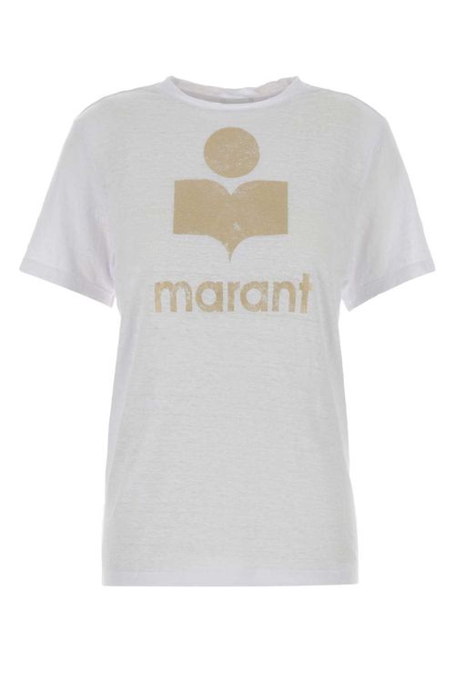 White Logo Round Neck T-Shirt
