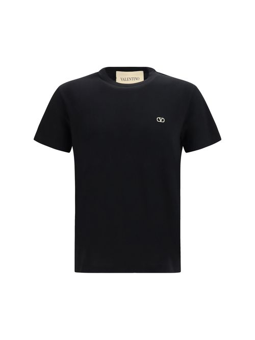 Logo-Embroidered Cotton T-Shirt — Black