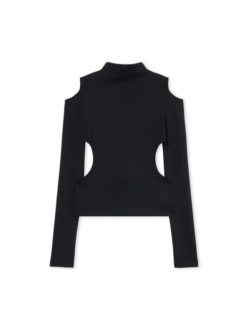 Sleek Meteor Long-sleeved Top - Female T-shirts Black