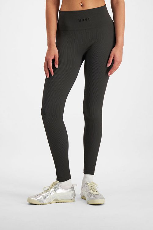 Move Rib Seamless Legging in Rock Star