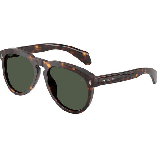 Moncler Unisex Moncler ME6020U ISOPLETH 30029A Gafas de sol Acetato Tortuga Verde Piloto Polarizado