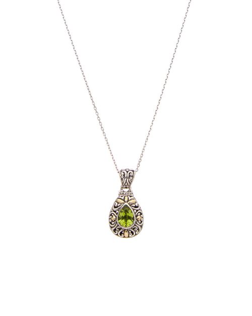Phillip Gavriel 18K & Silver Peridot Necklace