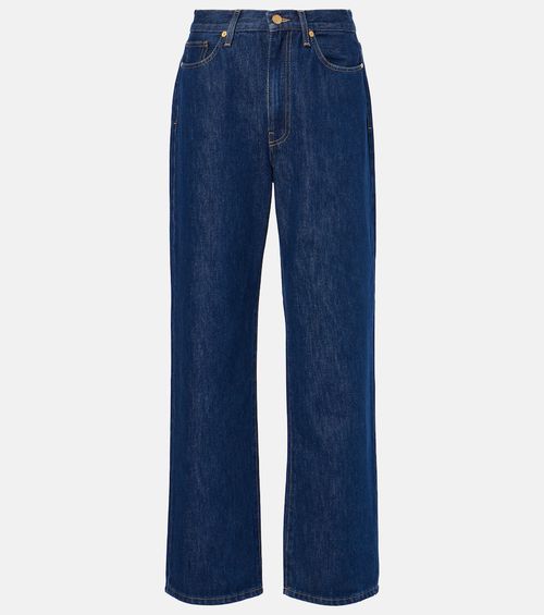 Linn high-rise wide-leg pants