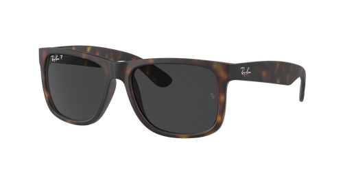 RAY-BAN Man Sunglasses RB4165 Justin Classic  -  Frame color: Havana, Lens color: Dark Grey