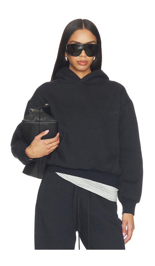 Fear of God ESSENTIALS Classic Fleece Hoodie in Vintage Black - Black. L also in M, S