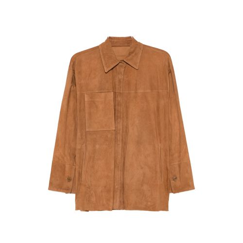 Leather Shirt Jacket