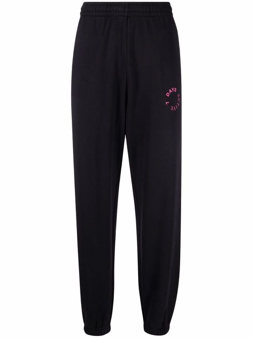Logo-print track pants - Black