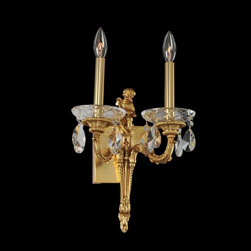 Marseille 2-Light 18" Wall Sconce in Antique Bra