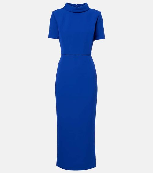 Crêpe midi dress