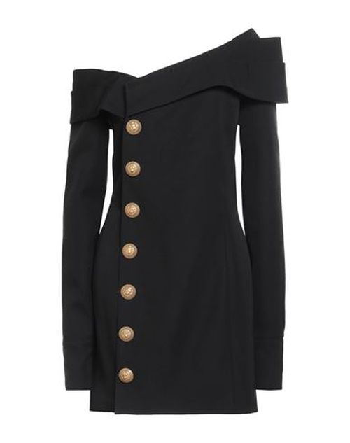 Woman Mini dress Black Size 10 Virgin Wool