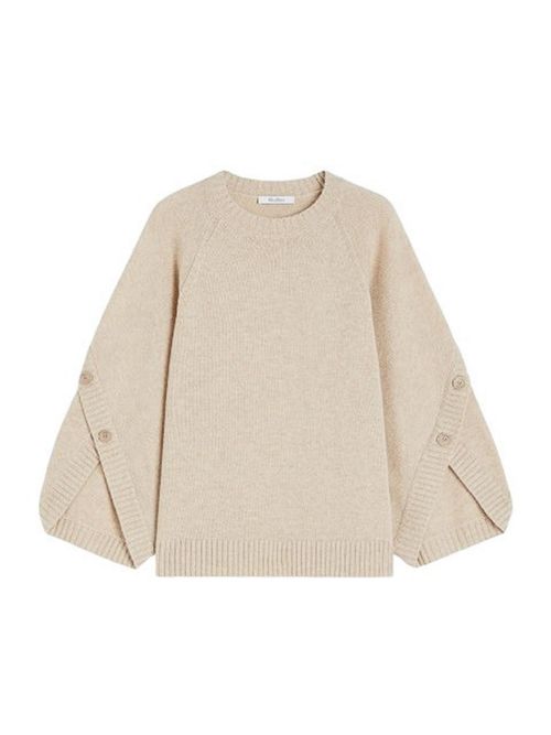 Oversized sweater in wool and cashmere
