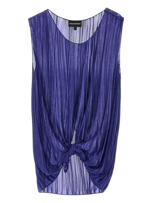 Emporio Armani plissé top - Purple
