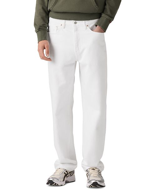 568 Loose Straight Fit Jeans in White Paper