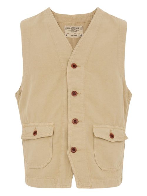 CHESAPEAKES button-down waistcoat - Neutrals