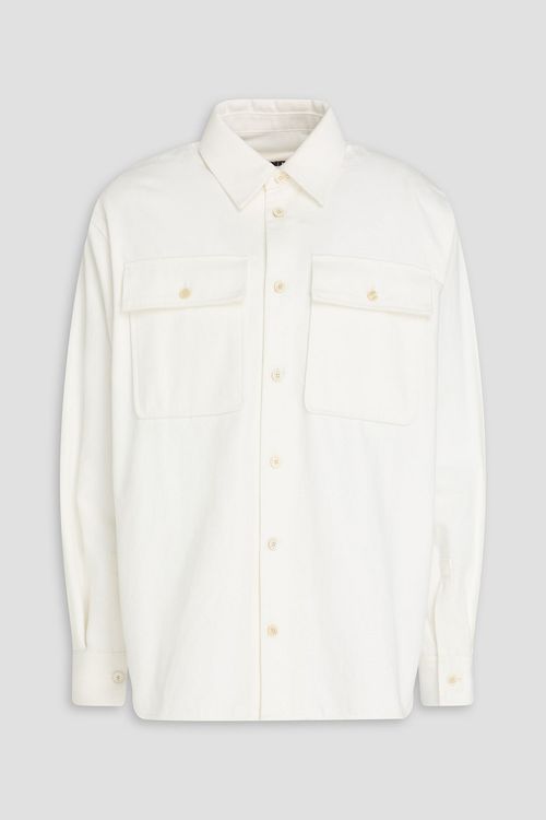 Cotton-twill shirt - White - XL