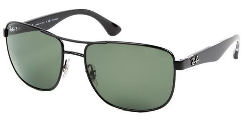 Ray-Ban RB3533 Highstreet Polarized 002/9A Men's Sunglasses Black Size 57