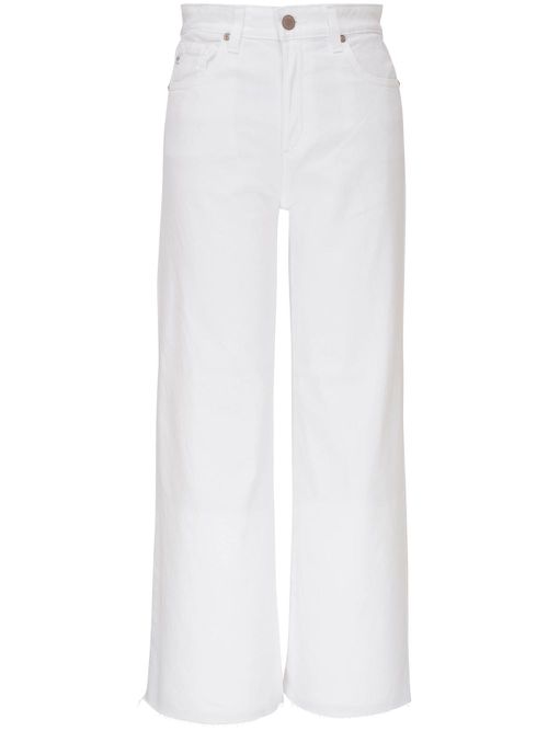 High-rise five-pockets jeans - White