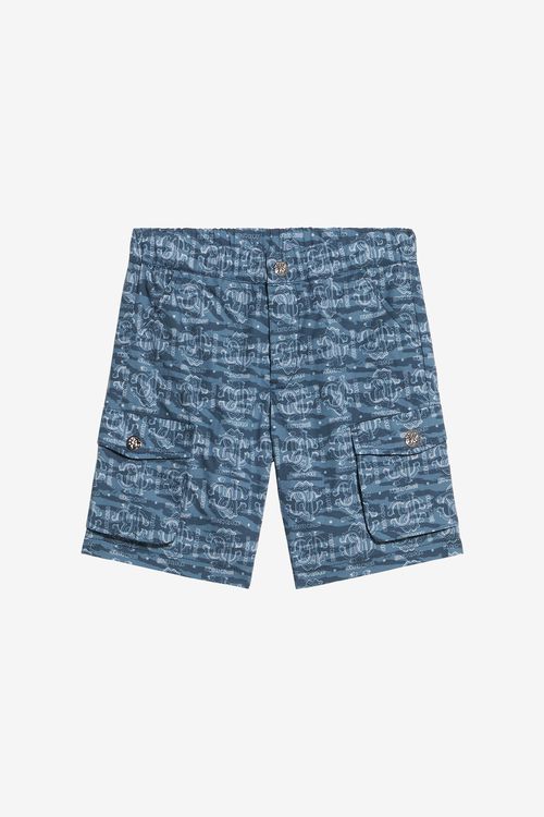 Cotton Shorts With All-over Print - Male Baby Boys (6m