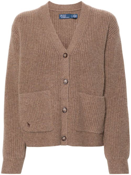 Polo Pony-motif cardigan - Brown