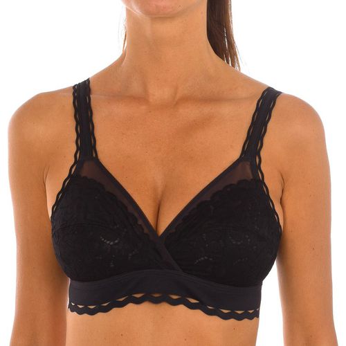 Playtex Womens Classic bra without underwire and cups P0BVS woman - Black Polyamide - Size 38B