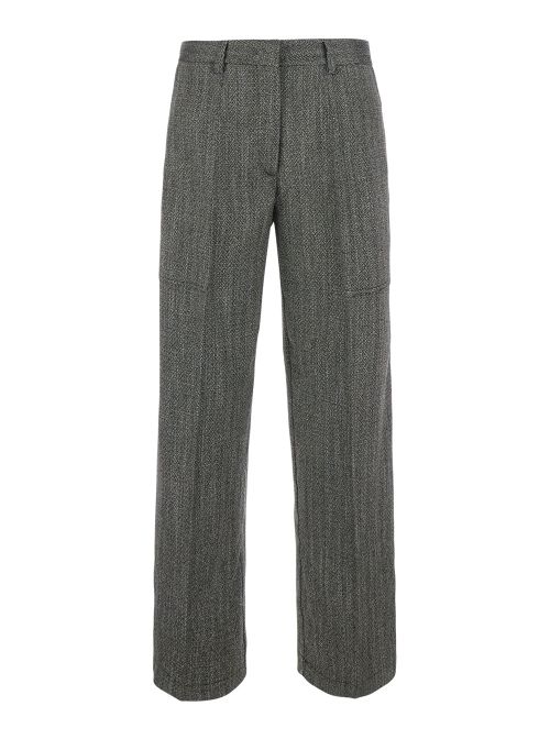 Tech Fabric Cargo Trousers — Gray