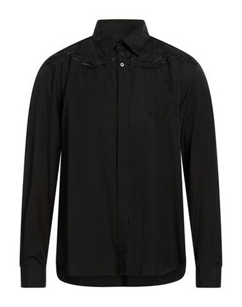 Man Shirt Black Size 4 Cotton, Rayon