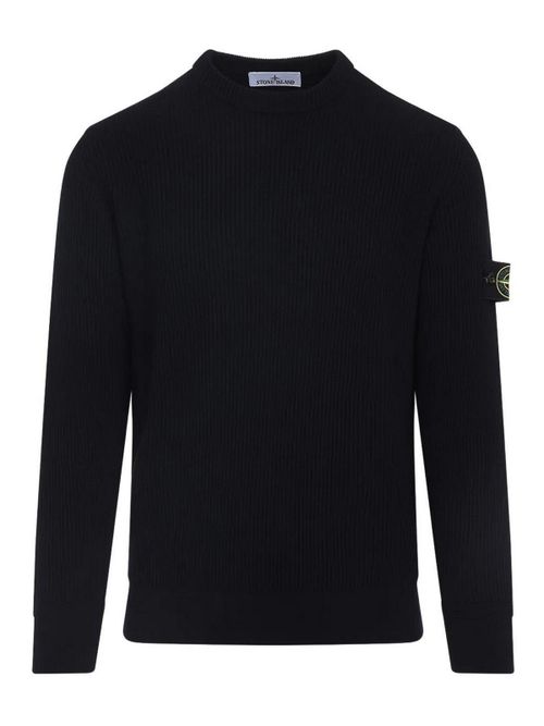 Ribbed Wool Turtleneck Sweater
