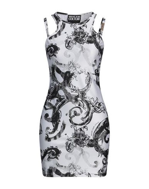 Versace Jeans Couture Woman Mini dress White Size L Polyester, Elastane