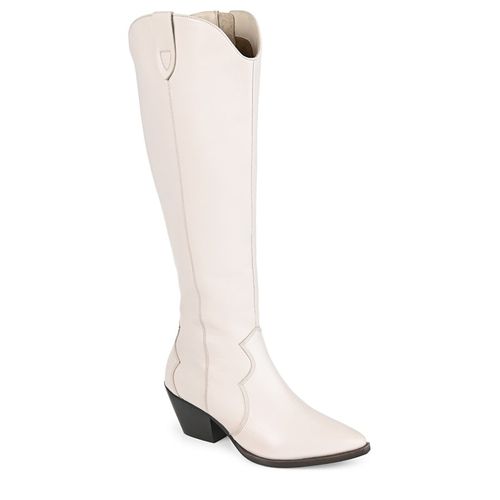 Women's Pryse Wide Calf Knee High Western Boots (Bone Leather)