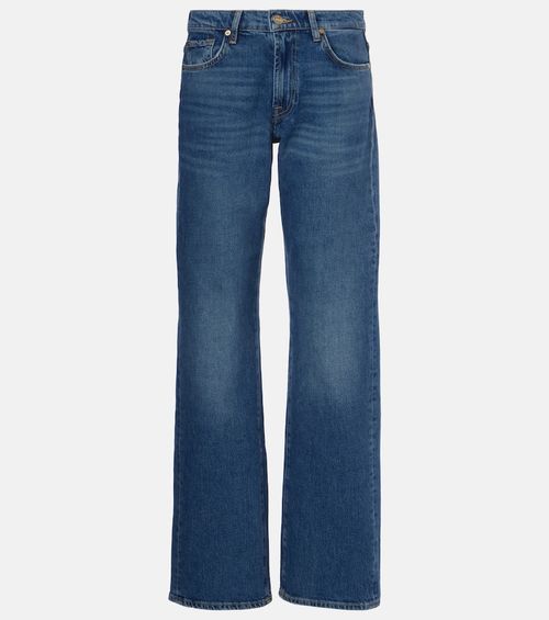 Tess high-rise straight jeans