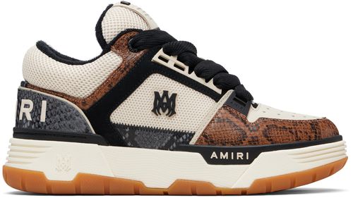 Off-White & Brown Snake MA-1 Sneakers