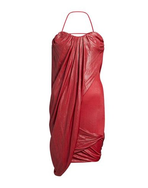 Woman Mini dress Tomato red Size M Viscose