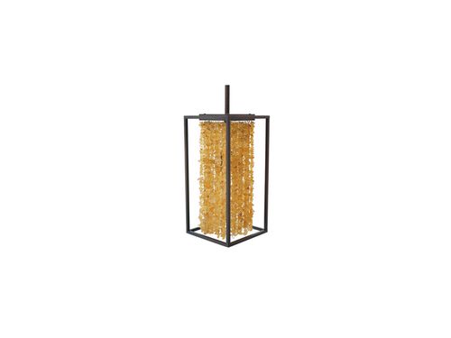 Soho 1-Light Wall Sconce in Dark Bronze With Natural Citrine Nugget