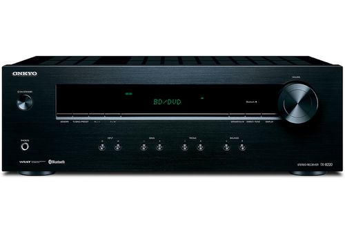 Black Stereo Receiver With Bluetooth