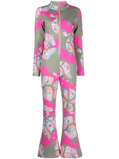 Water-repellent neoprene ski suit - Pink