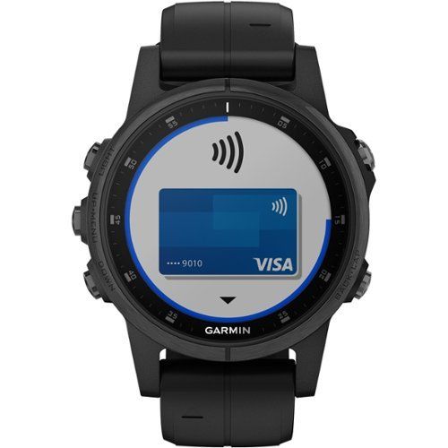 Fēnix 5S Plus Sapphire Smart Watch - Fiber-Reinforced Polymer - Black